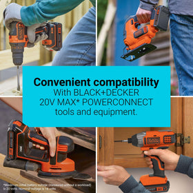 BLACK+DECKER lithium-ion cells deliver reliable power for quick home tasks.