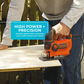 BLACK+DECKER Jig Saw delivers up to 3,000 SPM cutting power