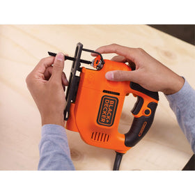 BLACK+DECKER Jig Saw corded power for uninterrupted operation.