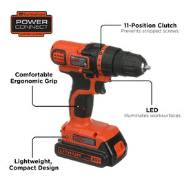 BLACK+DECKER LDX120PK tool bag organizing all components