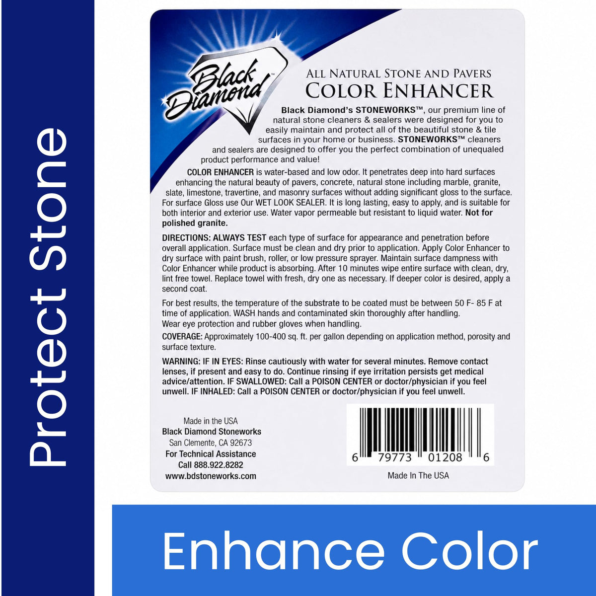 Black Diamond sealer enables easy application by roll, spray, or brush
