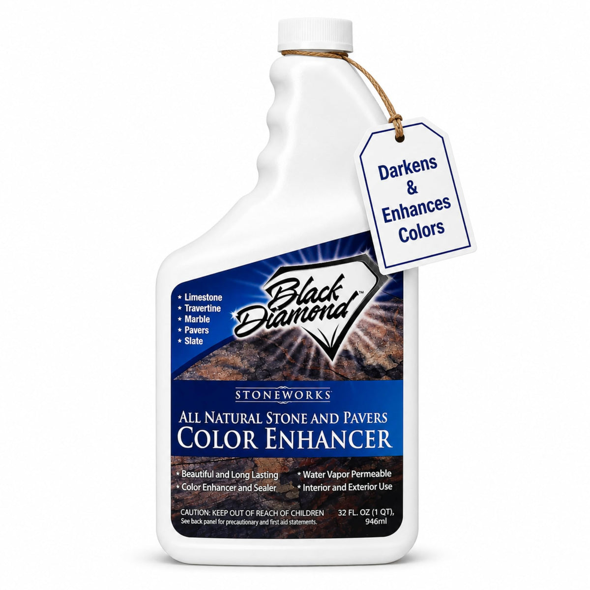 Black Diamond Color Enhancer Sealer on natural stone revives color and depth