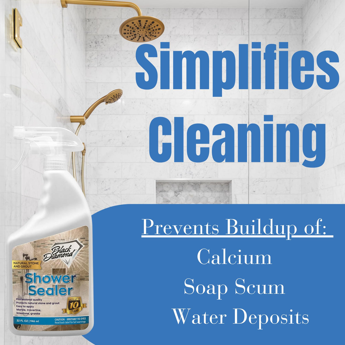 Black Diamond Stoneworks sealer marble protection preserves natural color and texture.