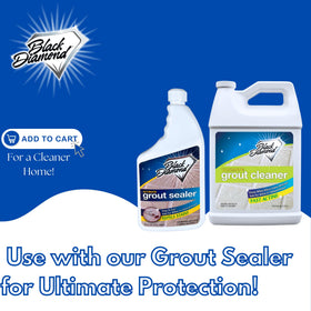 Black Diamond Ultimate Grout Cleaner restores grout color effectively