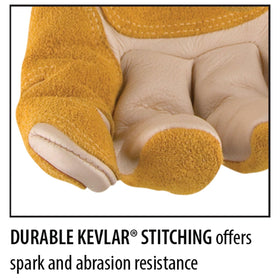 Black Stallion 97SW glove with reinforced palm boosts durability in high-wear zones.
