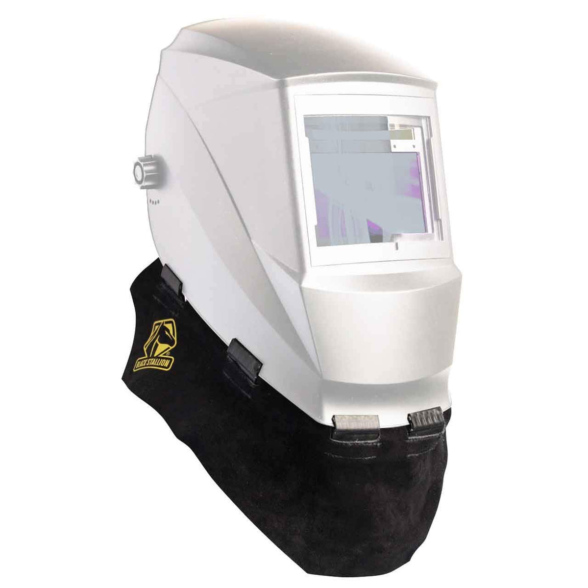 Black Stallion AH5040-BK wrap-around helmet bib protects against sparks and UV rays