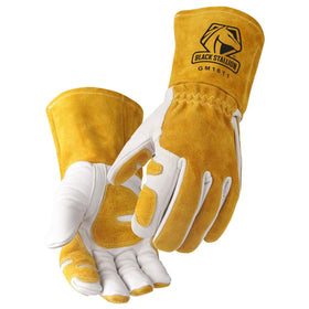 Black Stallion GM1611 gloves palm: durable top-grain leather for heat-resistant grip