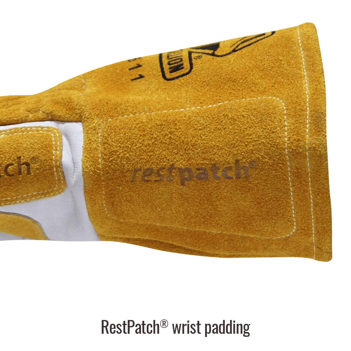 Black Stallion GM1611-WT RestPatch wrist padding enhances comfort during long sessions