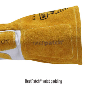 Black Stallion GM1611-WT RestPatch wrist padding enhances comfort during long sessions