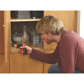 BLACK+DECKER 4V Max screwdriver ergonomic over-molded handle for comfort