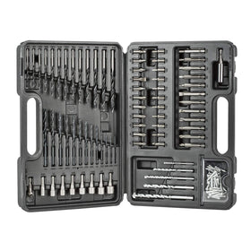 BLACK+DECKER BDA91109 drill bits for wood, metal, and masonry in a compact kit.