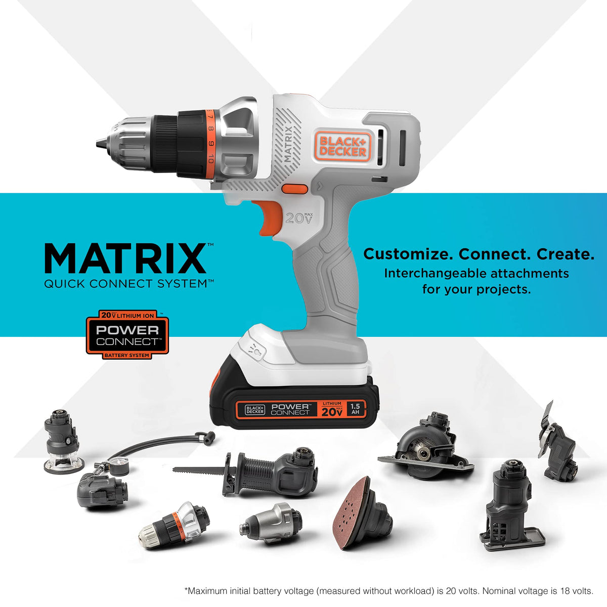 BLACK+DECKER double-ended bit included for quick bit changes