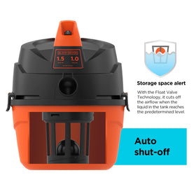 Black+Decker foam filter and reusable cloth filter for durable filtration
