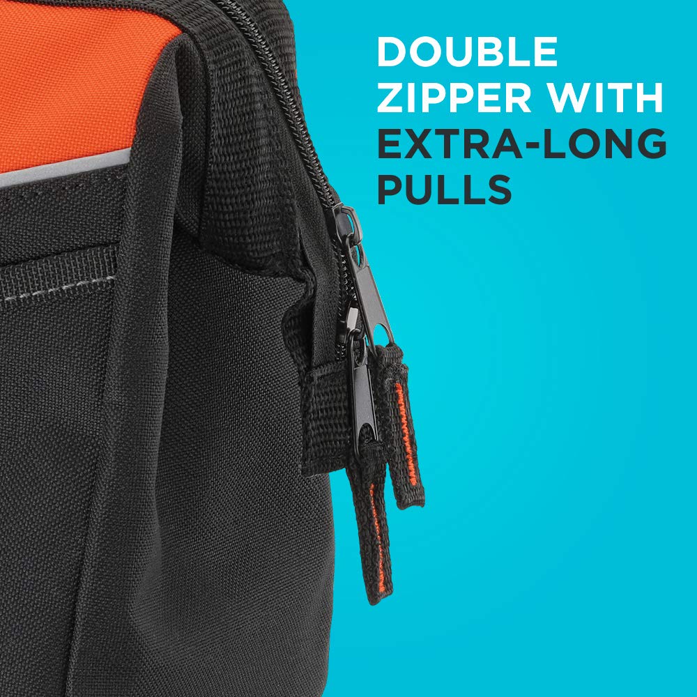Reinforced padded handles boost comfort when carrying