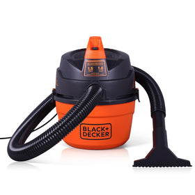 Black+Decker 1-gallon wet-dry shop vacuum compact design for easy garage cleanup