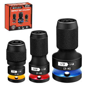 BLACKROBOT quick-release adapter 1/4 hex to 1/4 square drive enables fast tool changes