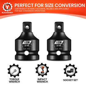 BLACKROBOT spring ball detent keeps sockets securely engaged.