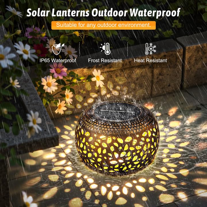 Blakapoo lantern IP65 waterproof protects against rain for year-round use