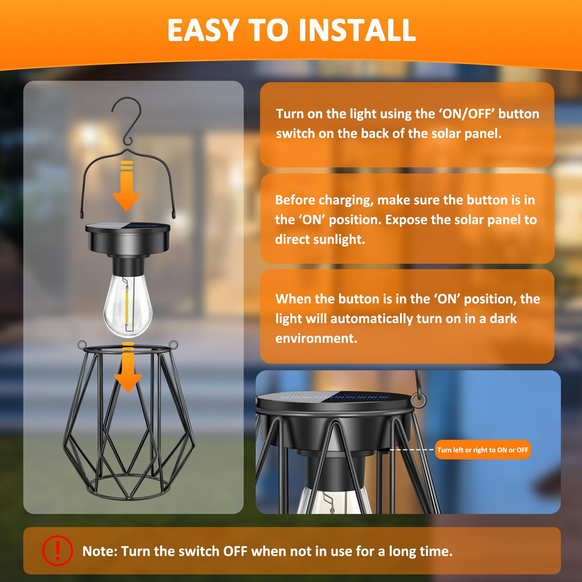 Blakapoo LED filament lantern offers vintage glow with energy efficiency