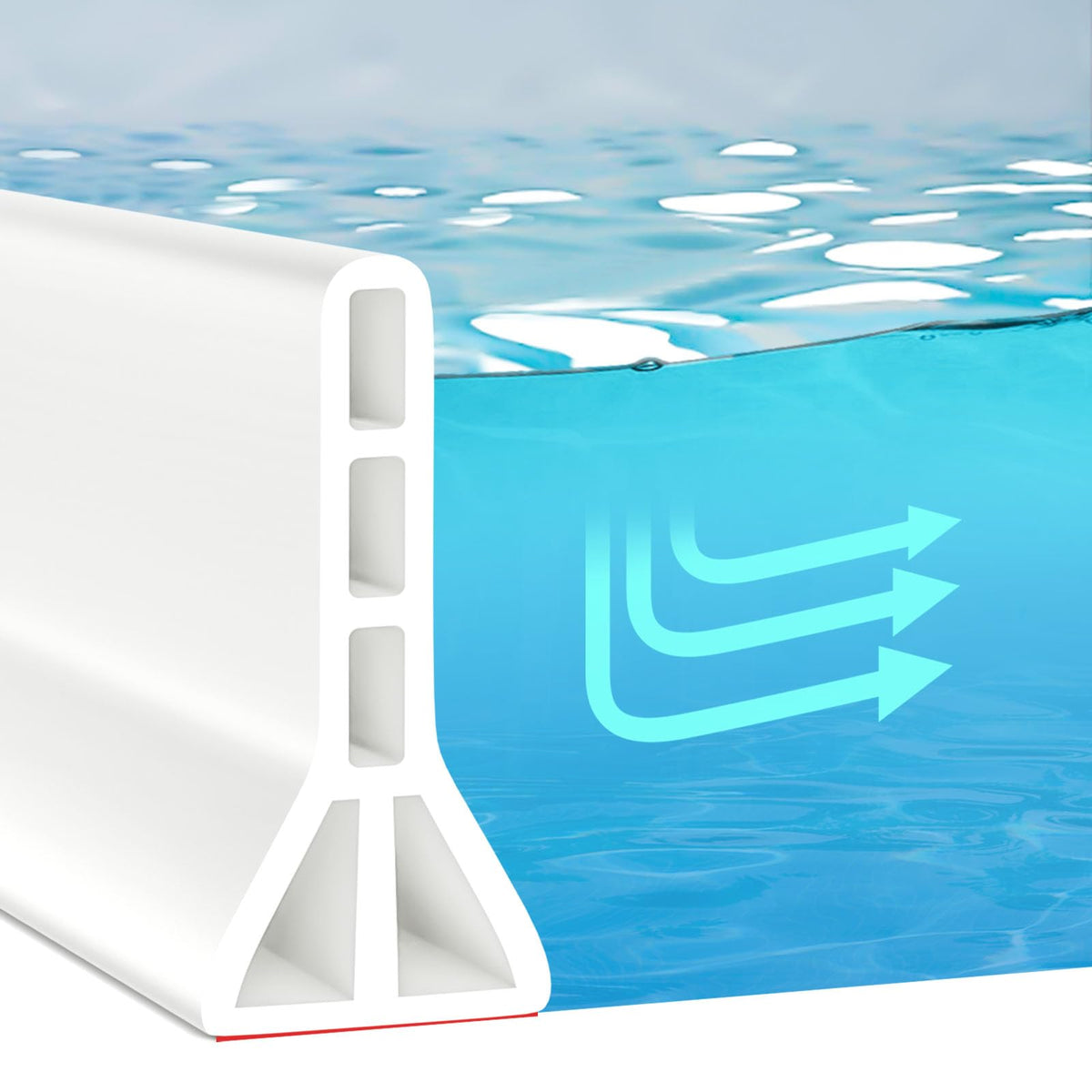 BLAUESGAS upgraded 3in shower dam for reliable water containment in curbless showers.