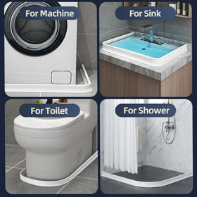 BLAUESGAS wet-dry separation system idea for kitchen or bathroom splash control.