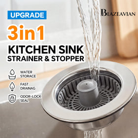 Extra basket strainer included for added clog protection during dishwashing.