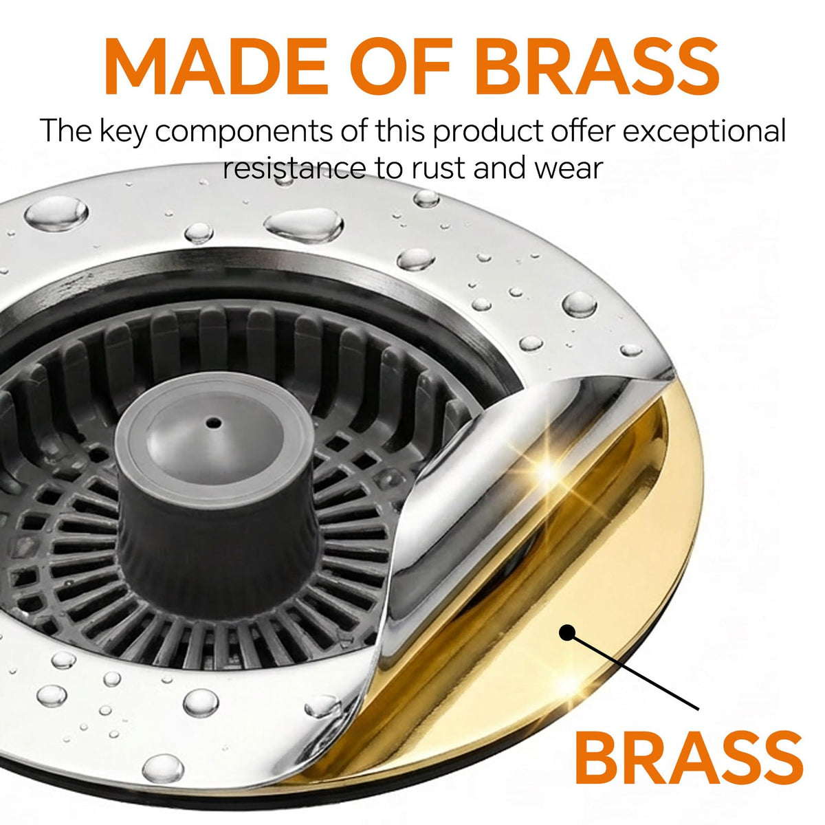 Universal fit for standard US drains ready for quick installation.