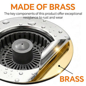 Universal fit for standard US drains ready for quick installation.