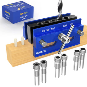Blekoo self-centering jig kit front view showing precise hole alignment for straight joints.
