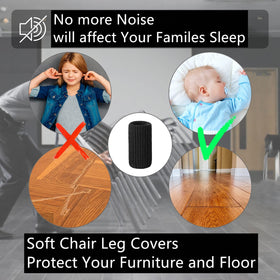BLENDNEW stretch-fit leg covers fit most legs for quick installation.