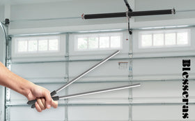 Blesseras wind bar supports safe, efficient torsion spring maintenance.