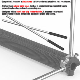 Blesseras winding bar length of 17.2 inches enabling comfortable leverage.