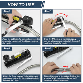 Blibaba MC Cable Cutter replaceable blade for longer tool life.
