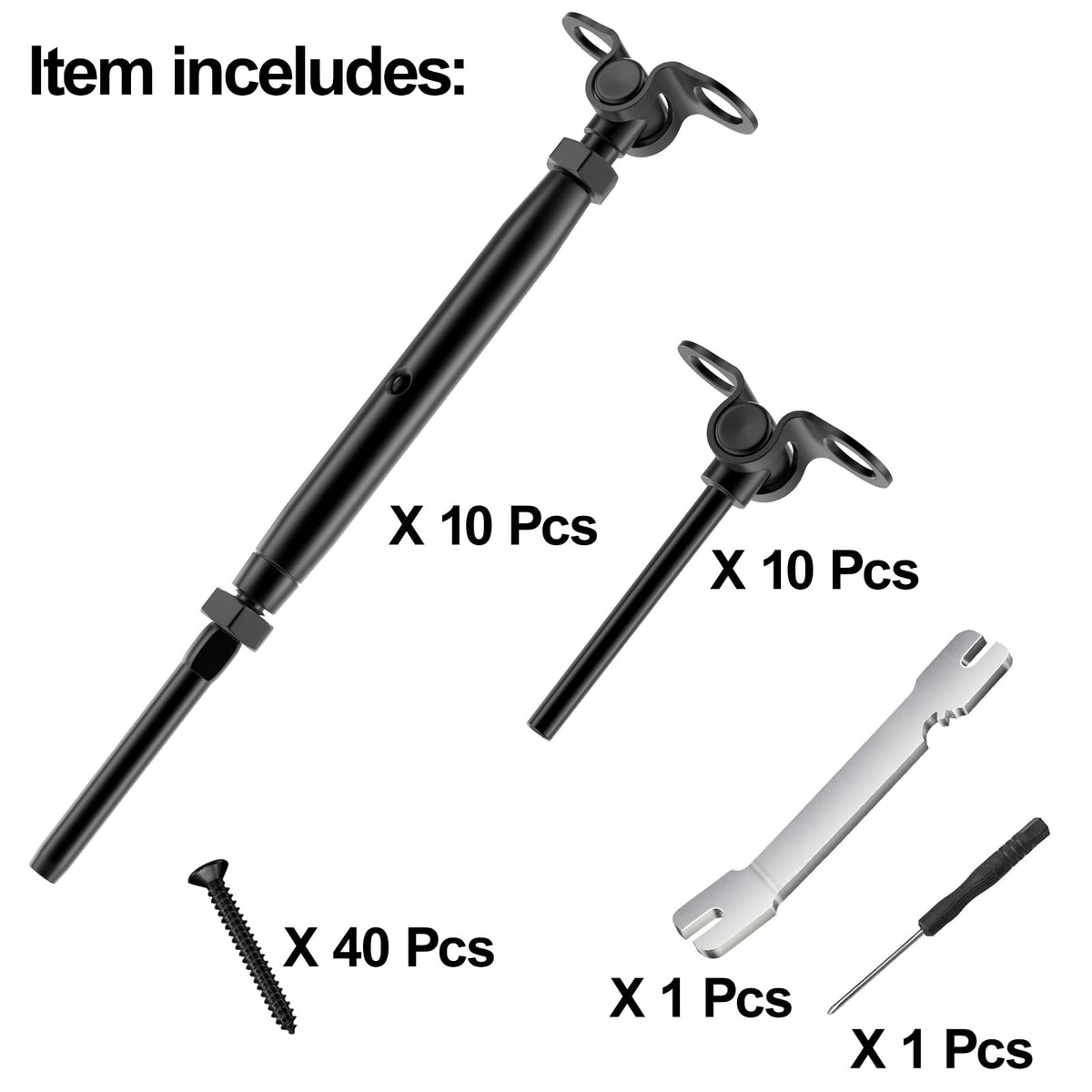 BLIKA black stainless rail hardware detail