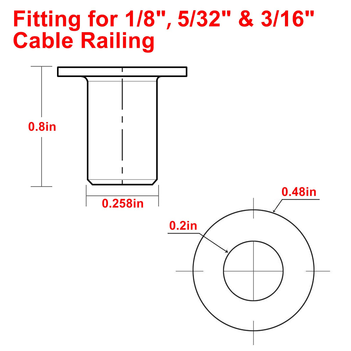 BLIKA sleeve fitting wood posts to prevent cable wear