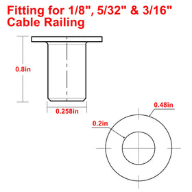 BLIKA sleeve fitting wood posts to prevent cable wear