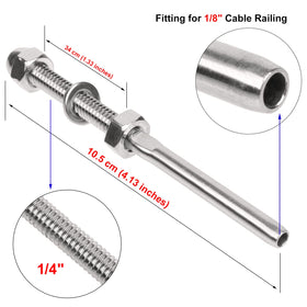 Blika T316 stainless steel tensioner for outdoor cable railing projects