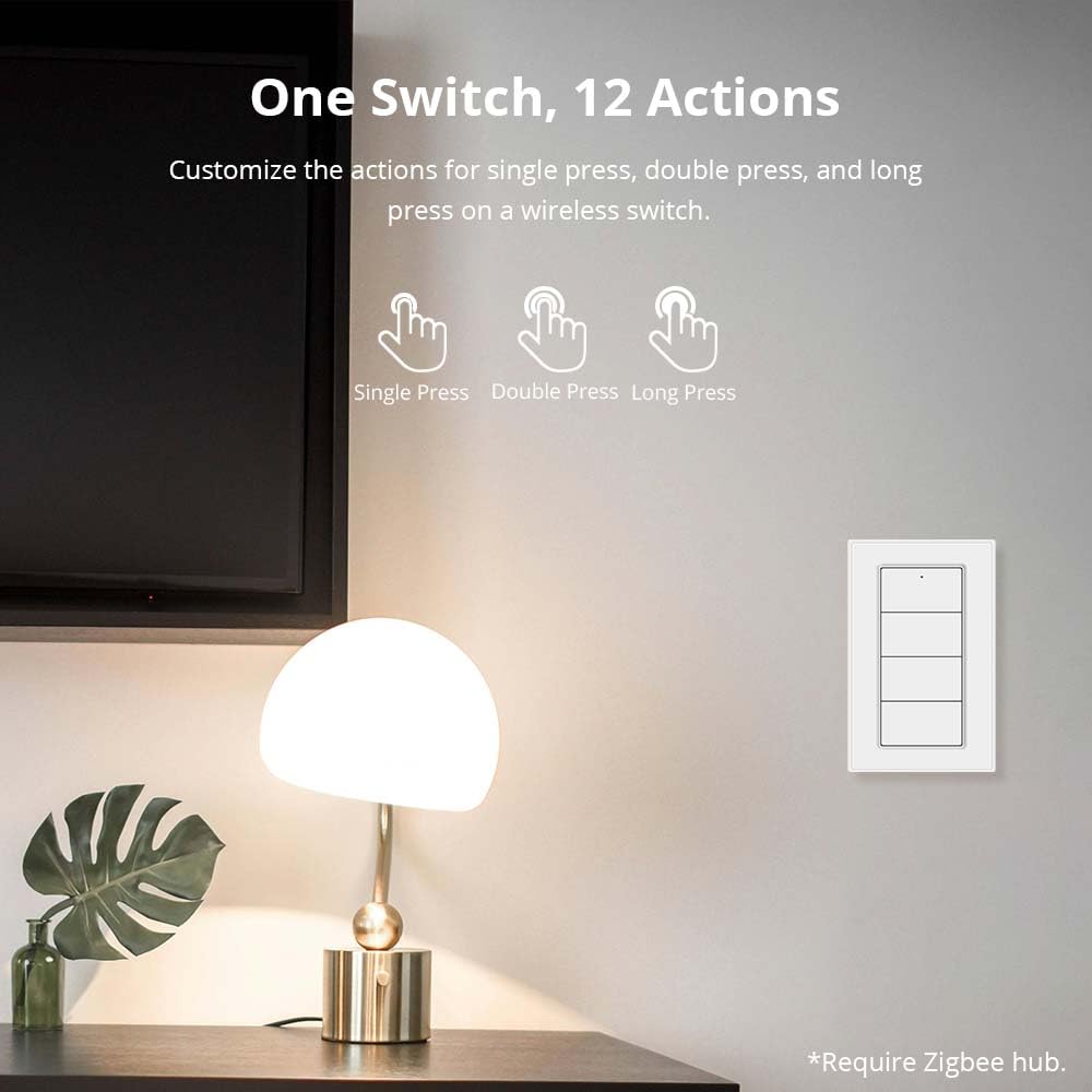 Compact, battery-powered Blindsmart remote designed for long-lasting convenience.