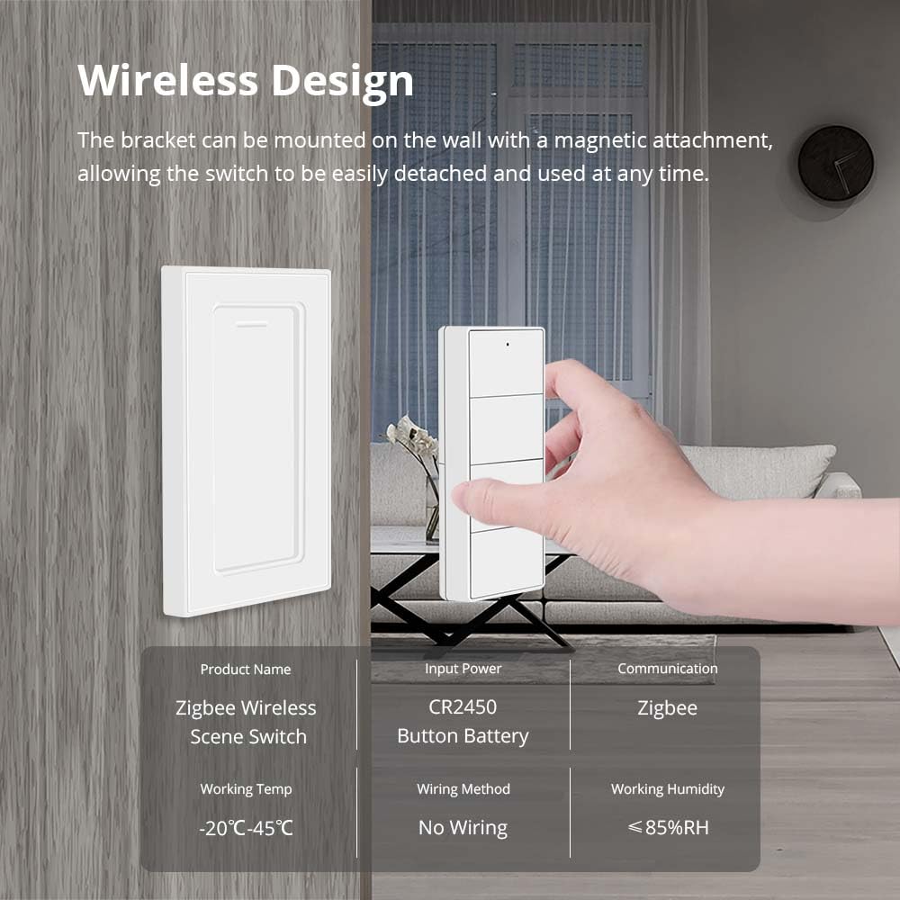 Blindsmart remote connected to Zemismart gateway for expanded compatibility.