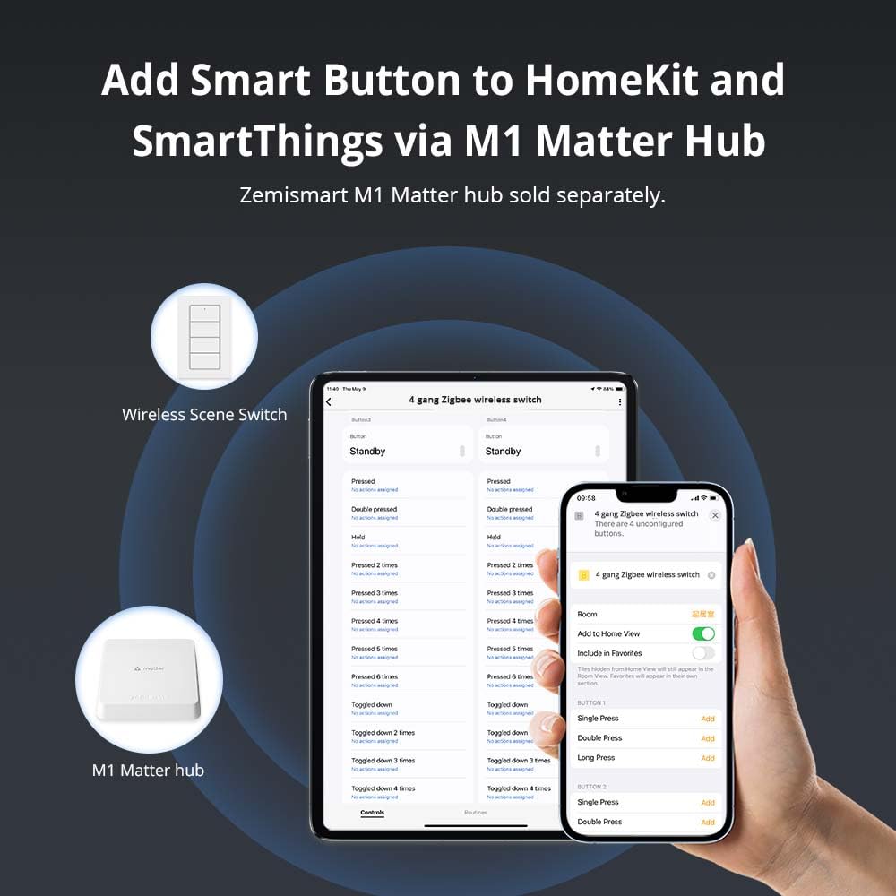 Blindsmart scene activation setup guide-friendly interface image.