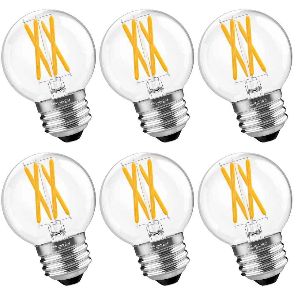 BLINGCOLOR dimmable G16.5 LED bulb for smooth room lighting