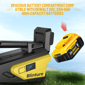 Blinture cordless water pump showing auto start-stop function for easy operation.