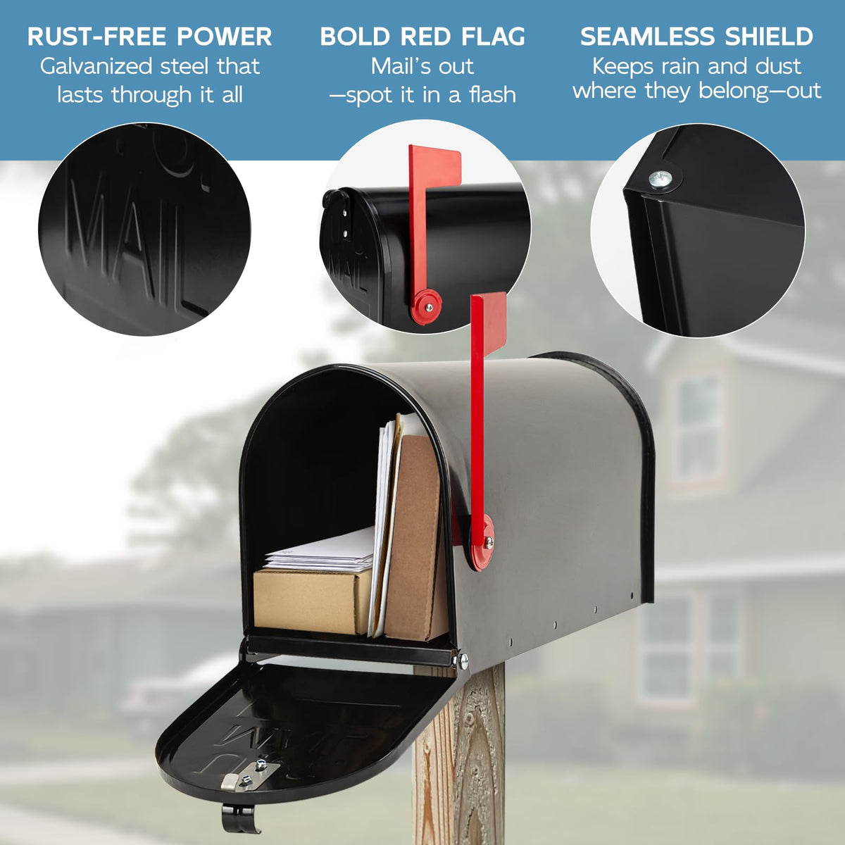 BlissBoard galvanized steel construction emphasizes durability for outdoors