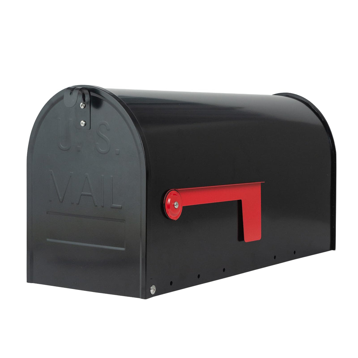 BlissBoard large mailbox outside with black finish, ample curbside capacity.