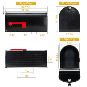 BlissBoard arch-design mailbox adds classic curb appeal to homes.
