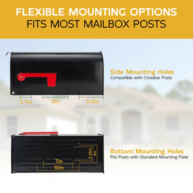 BlissBoard wide-opening delivery area enables easy mail retrieval.