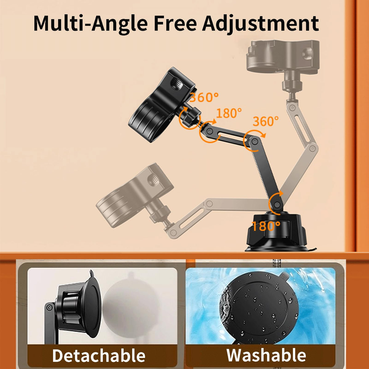 Blissfuhue wide clamp fits many heads for versatile mounting.