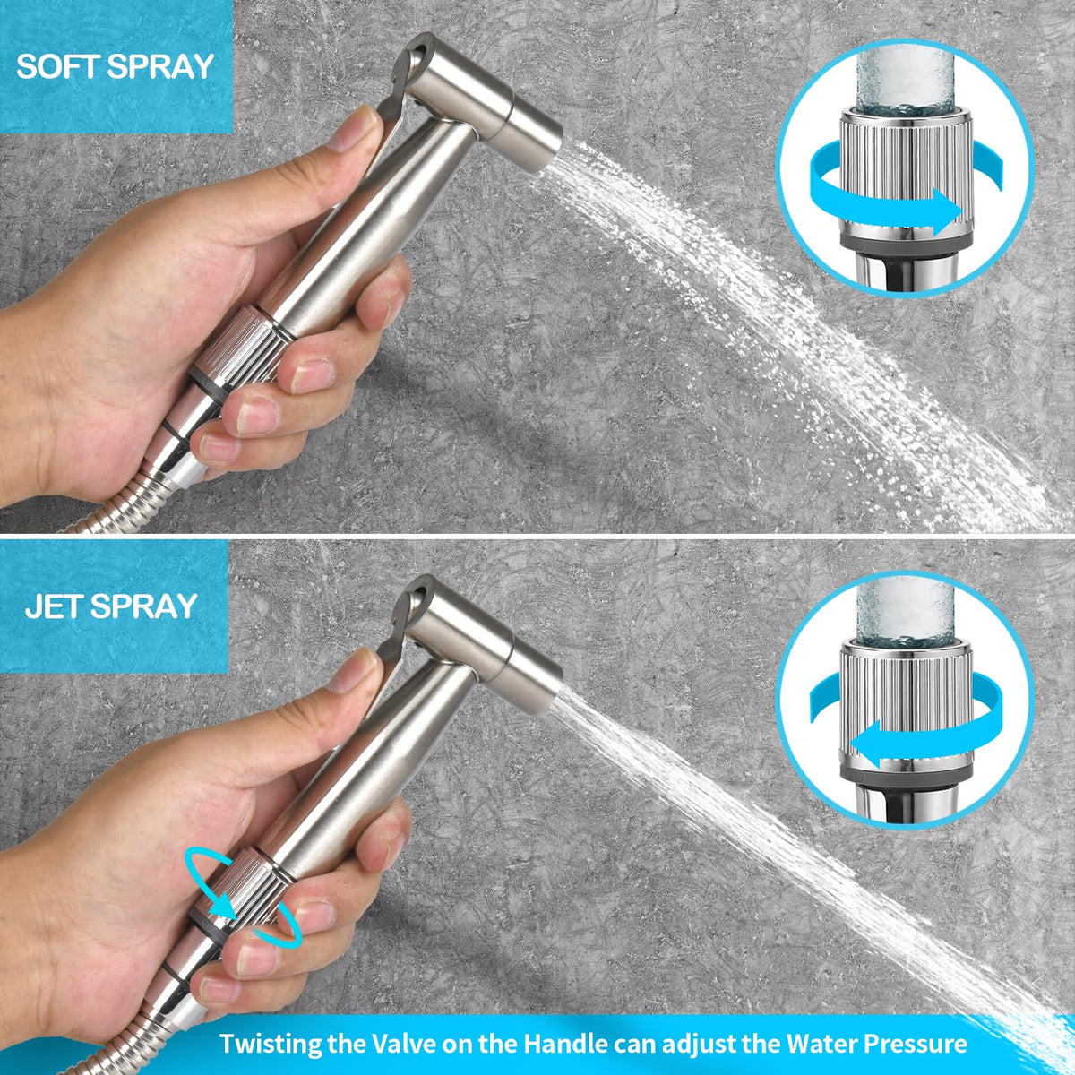 Blissland wall-mount holder keeps the sprayer within reach