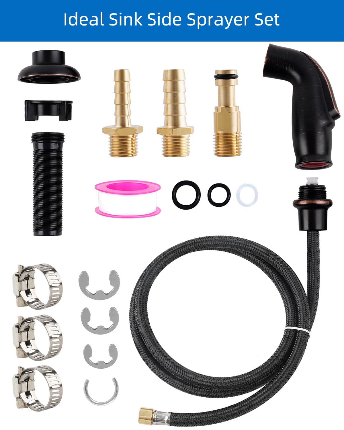 Blissvent Moen-compatible adapters for versatile faucet hookup