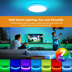 BLNAN 3000K-6500K white light with RGB ring for versatile ambience